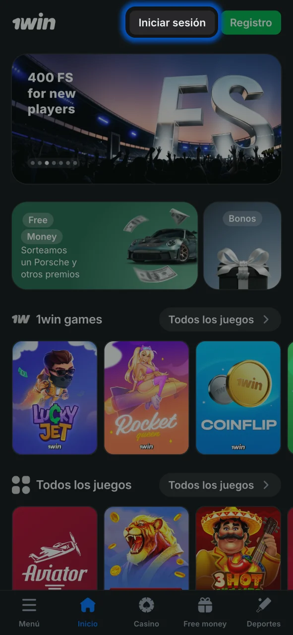 Inicia sesión en 1win y gestiona tu perfil cuando lo necesites.