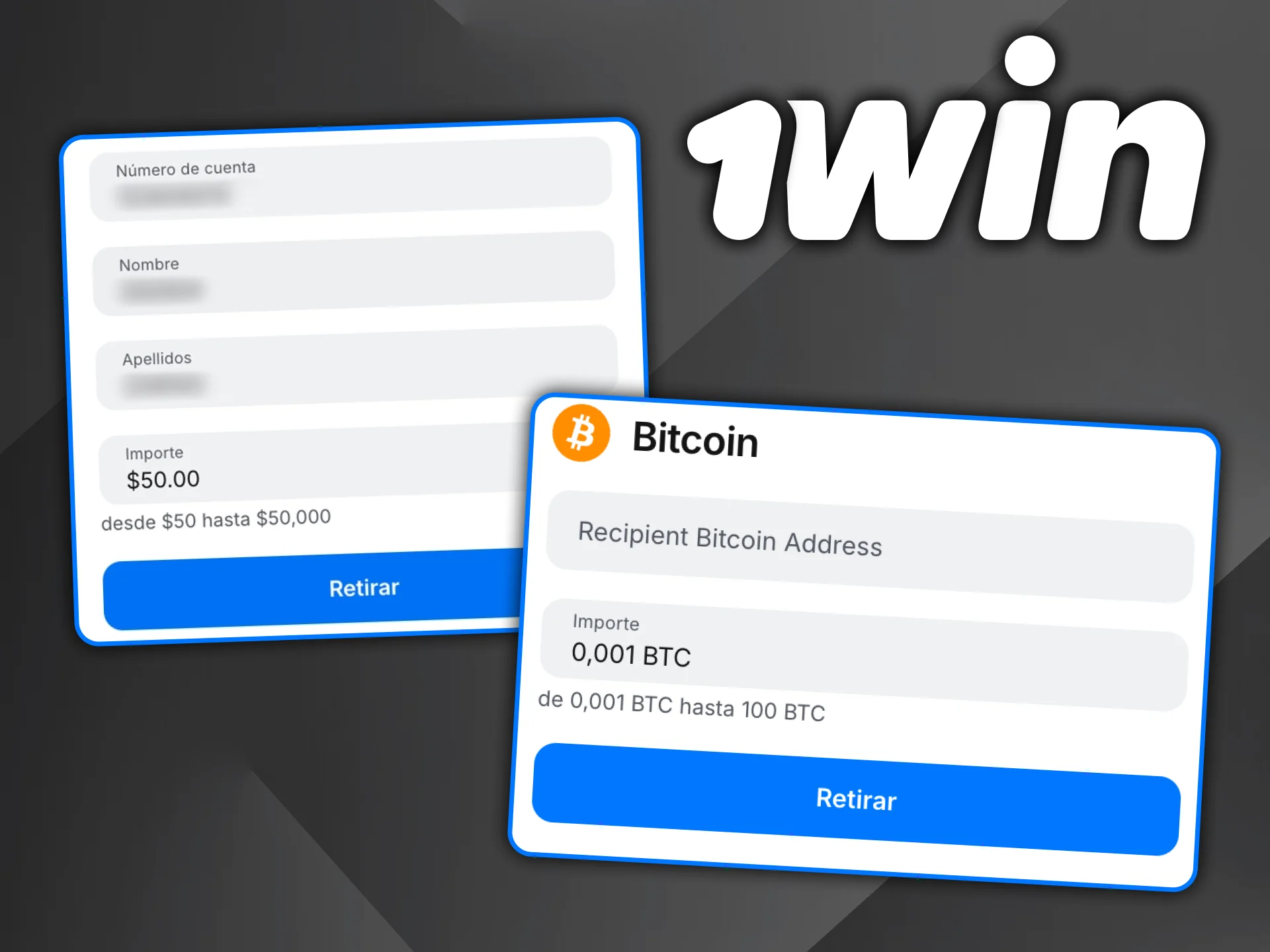 Consulta el retiro mínimo en 1win y elige el método que más te conviene.