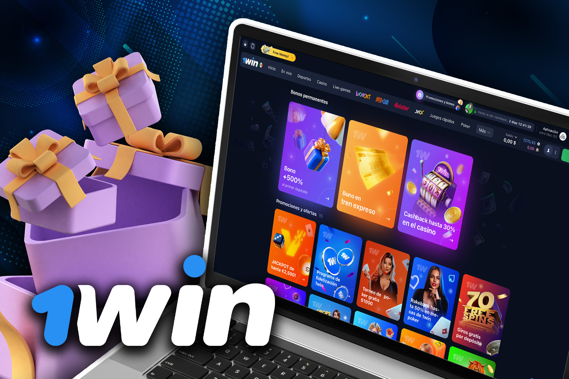 En 1win Casino, los jugadores nuevos y habituales encontrarán muchas bonificaciones y promociones lucrativas.