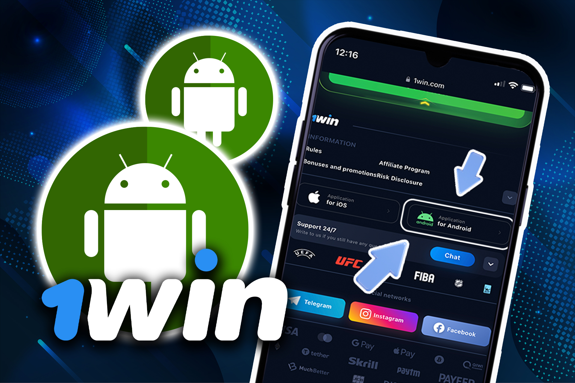 Puedes jugar a Speed and Cash en tu móvil si descargas la aplicación 1win para Android.