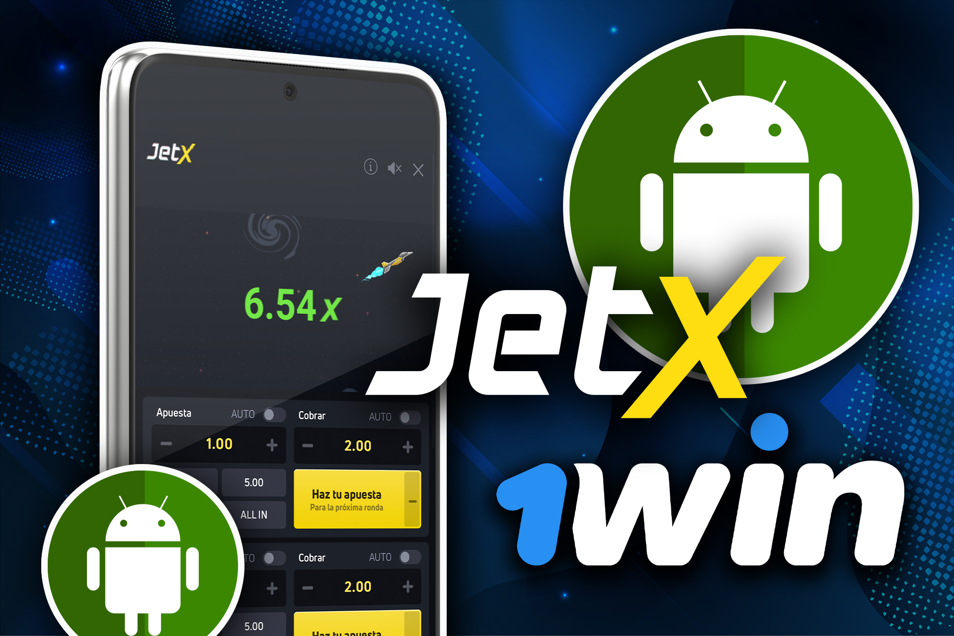 Abra la aplicación del casino 1win en su teléfono y empiece a jugar a Jet X.