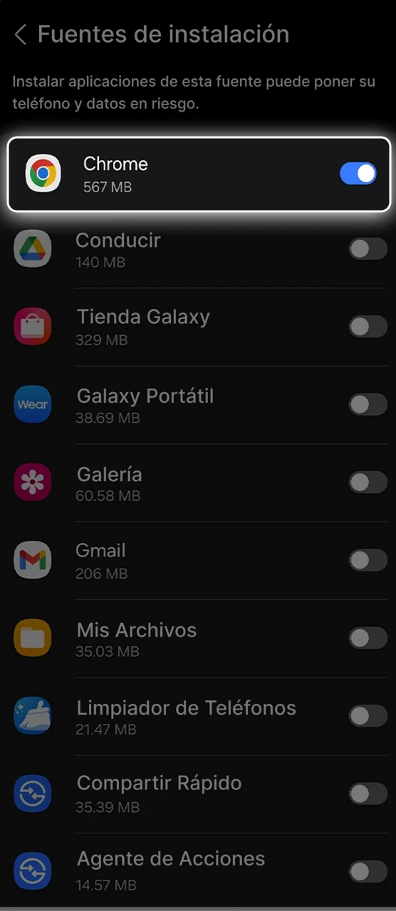 Instala la app oficial de 1Win abriendo el archivo apk descargado.