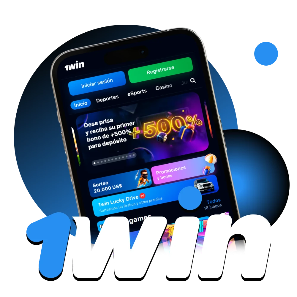 Instala la aplicacion oficial de 1Win para Android o iOS y juega donde quieras.