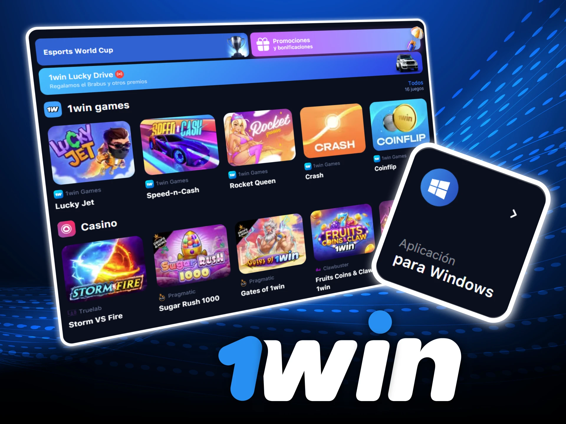 La aplicacion oficial de 1Win para Windows ofrece acceso rapido y mejor rendimiento en casino y deportes.