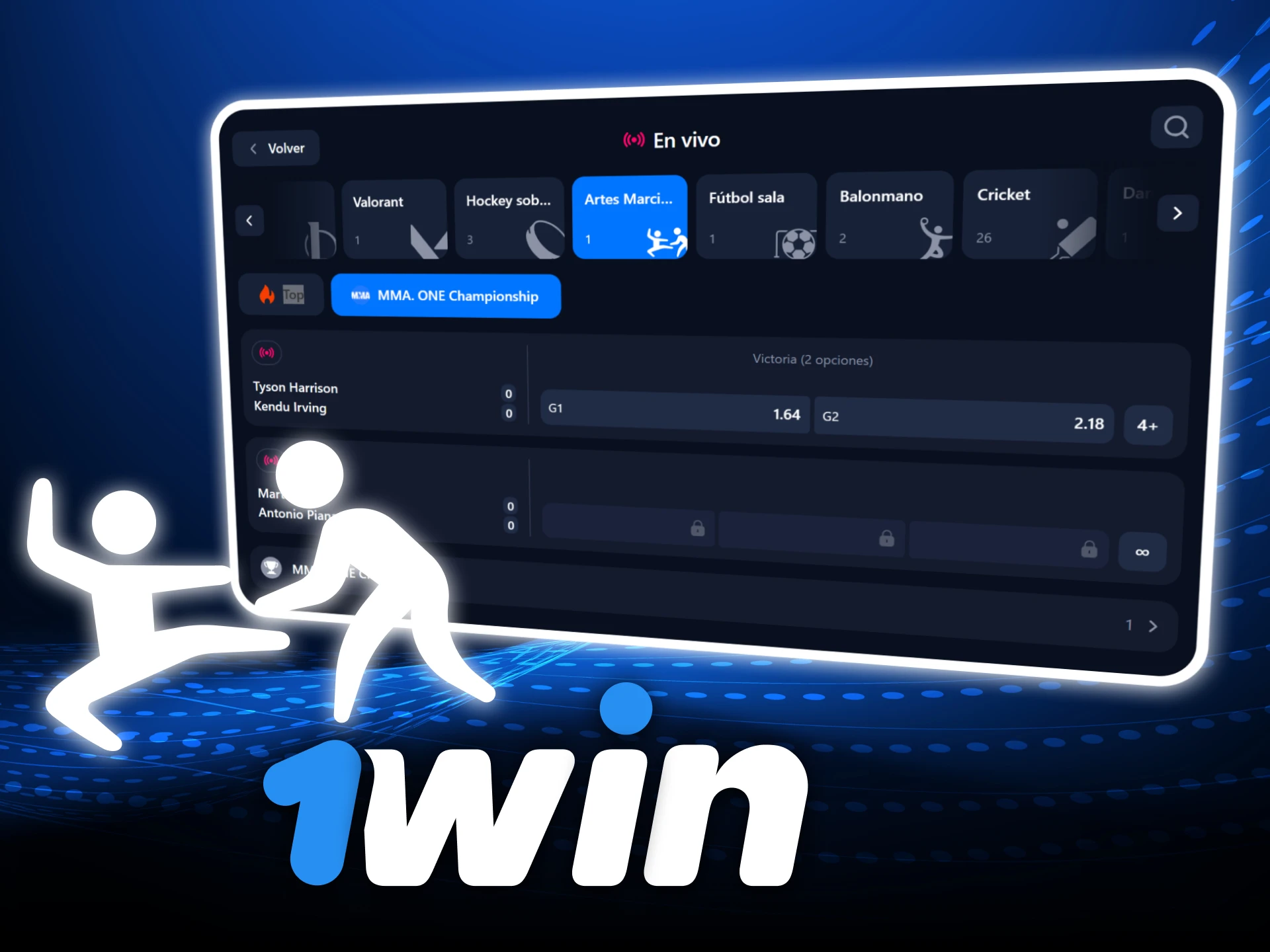 Apuesta en artes marciales mixtas con mercados completos en el sitio oficial de 1Win casino y sigue los mejores combates.