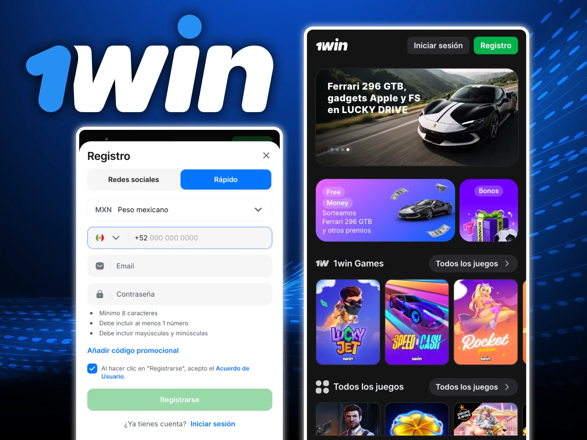 No olvides instalar la aplicación de Casino Online 1win en tu teléfono para jugar en cualquier lugar.