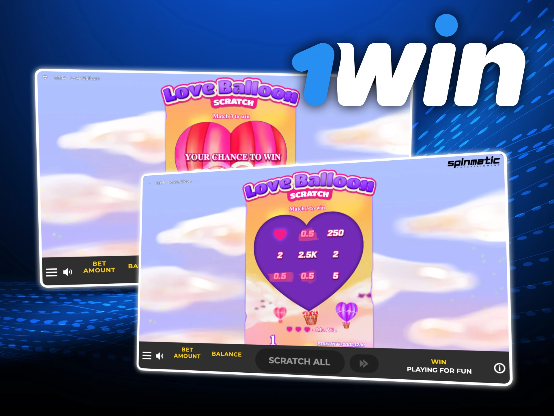 Elige el casino online 1win para jugar Balloon.