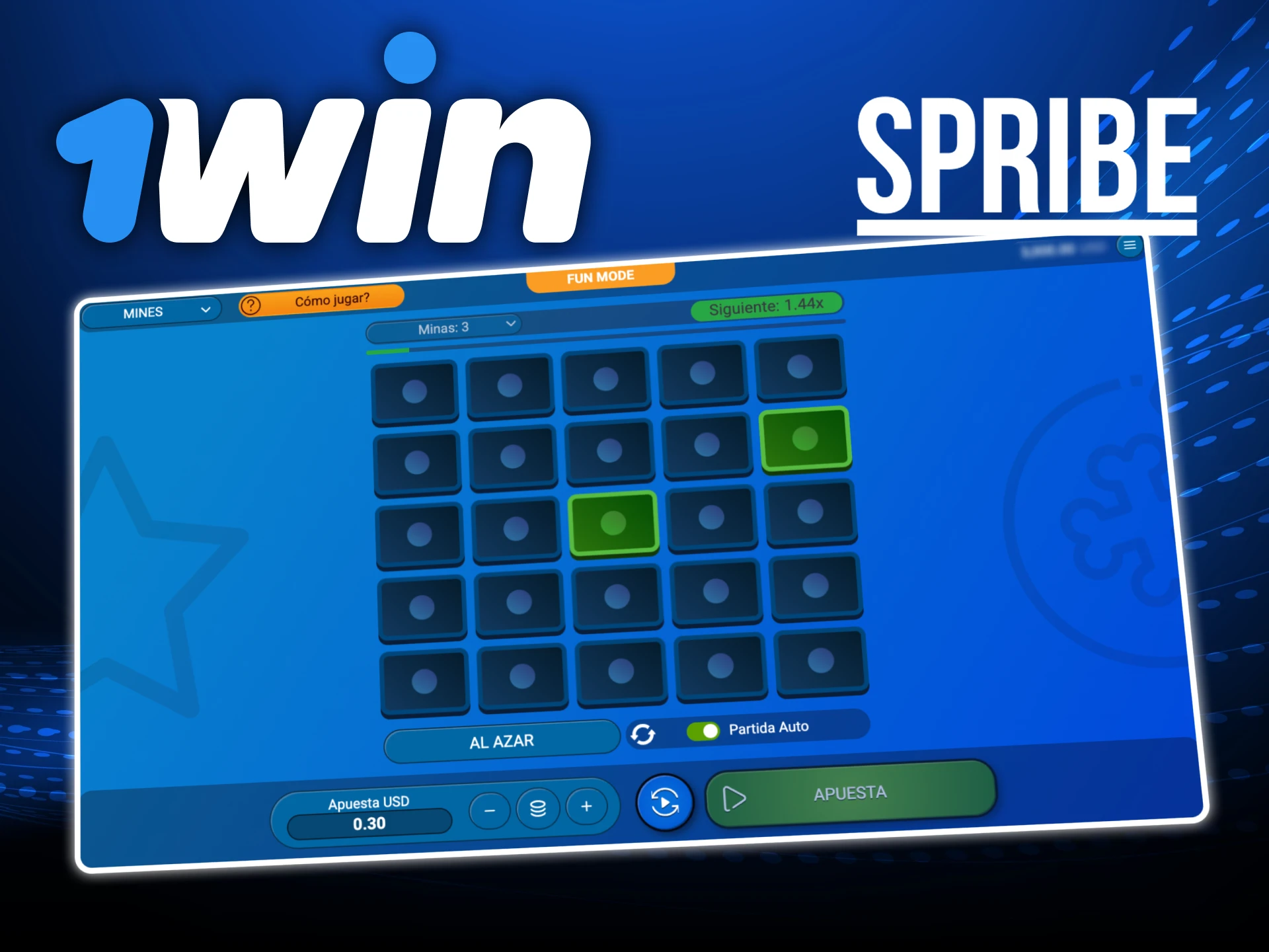 En Casino Online 1win encontrarás el juego minas del desarrollador de juegos Spribe.