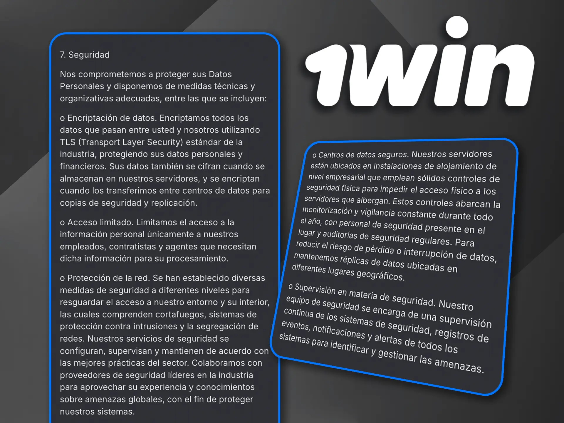 Confía en la seguridad de 1win, juega con tranquilidad.