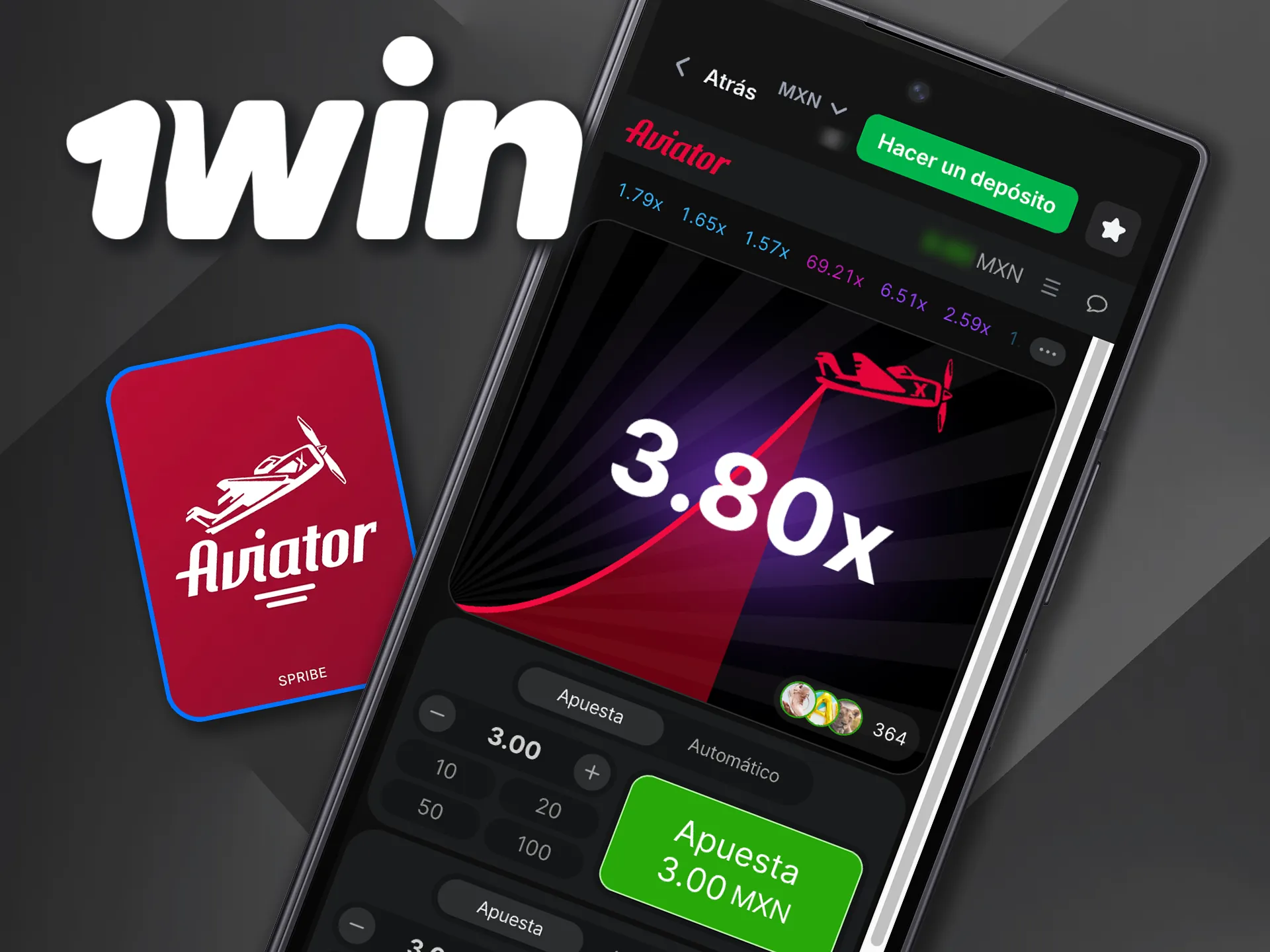 Obtén la versión Android de 1win Aviator y gana en movimiento.