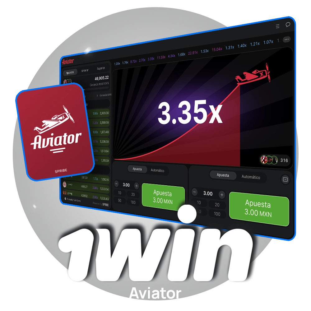 Pilotea el juego Aviator en 1win y gana alto.
