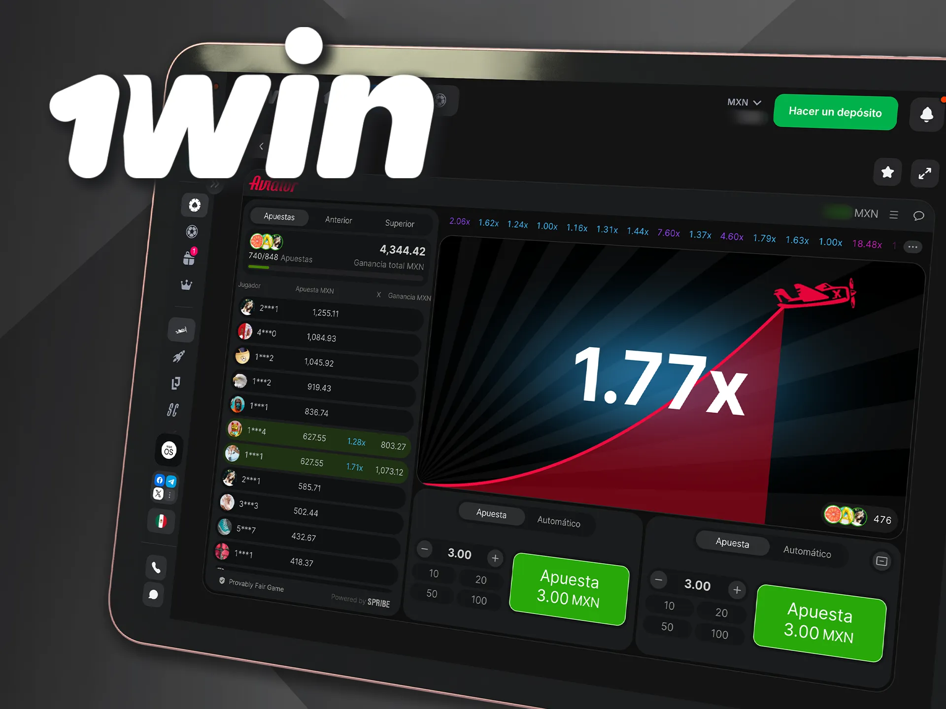 Instala 1win Aviator en tu computadora y despega hacia las ganancias.