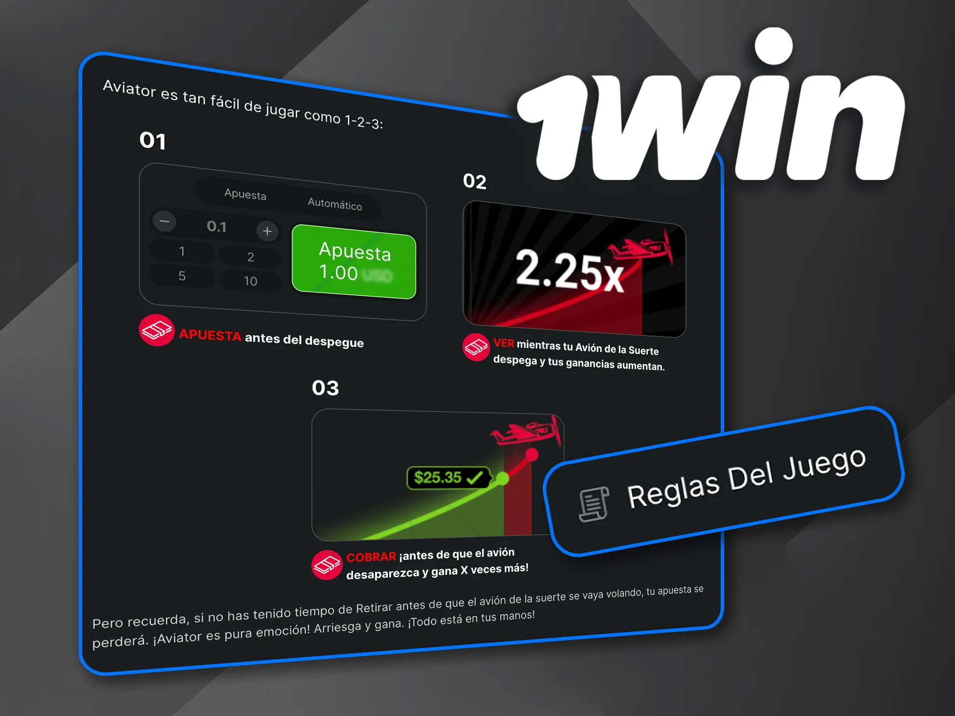 Aprende las normas de Aviator de 1win y juega con confianza.