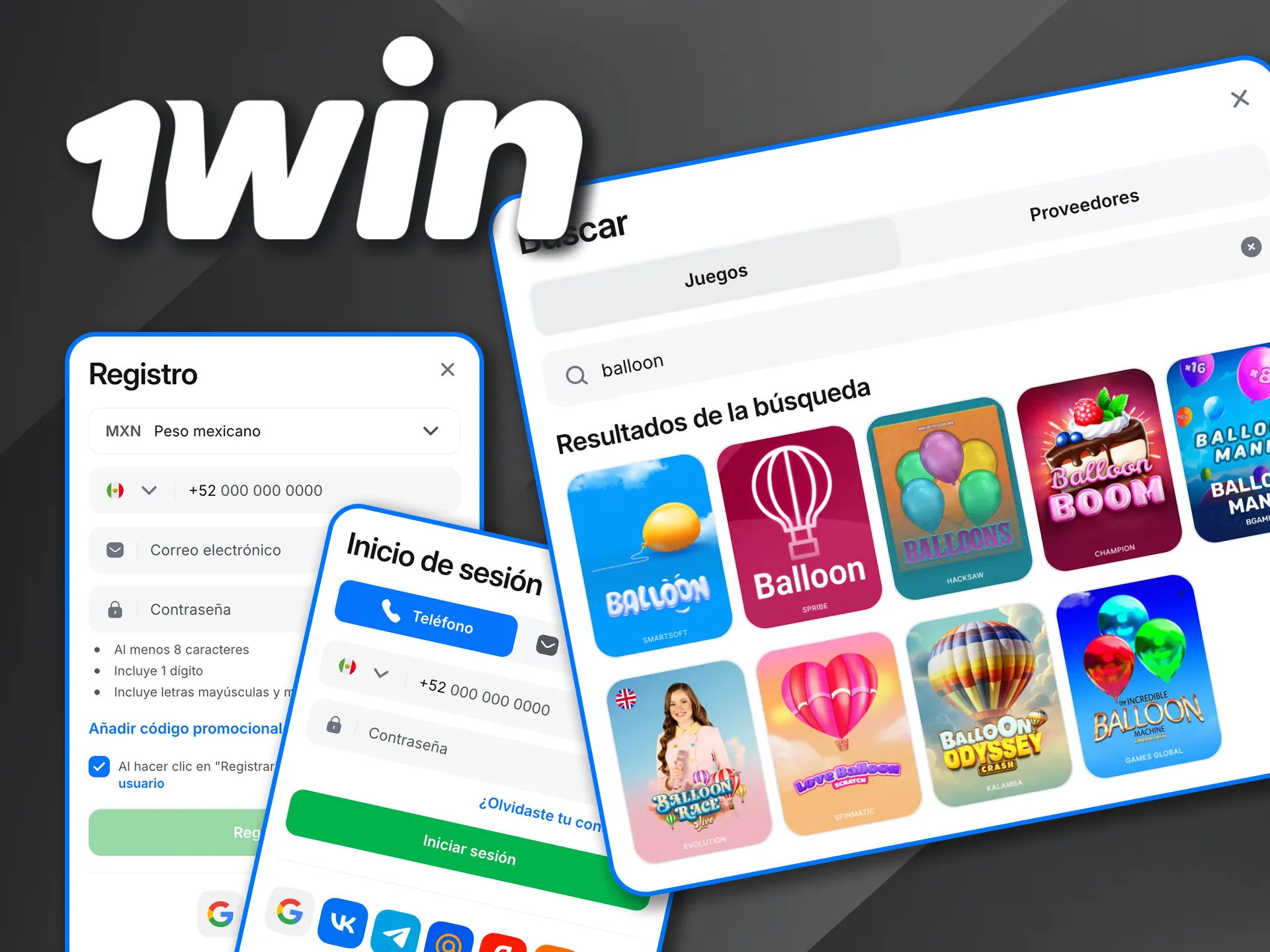 Encuentra Balloon en 1win y disfruta de la diversión aérea.