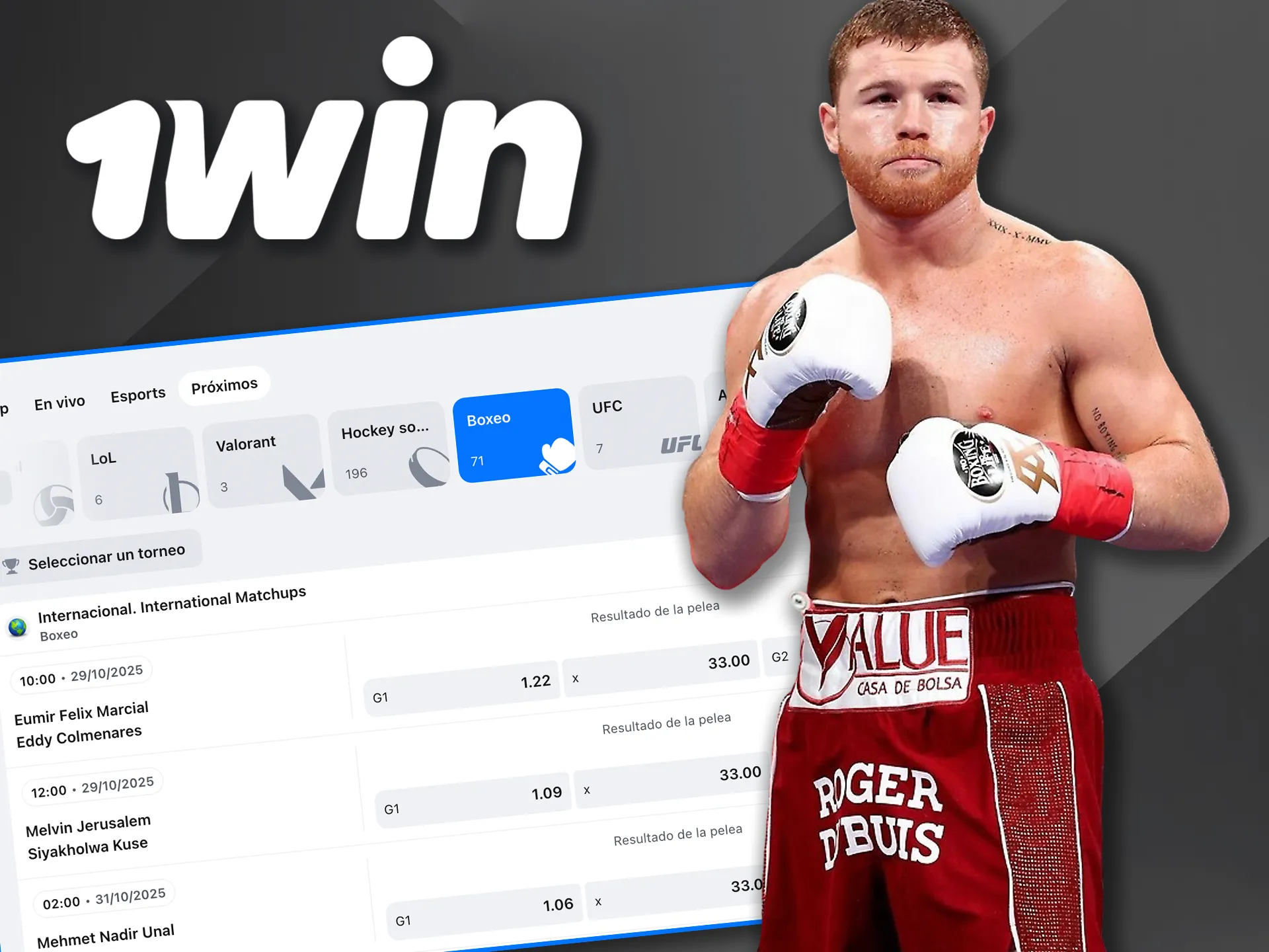 Conoce a Canelo Álvarez, embajador oficial de 1win.