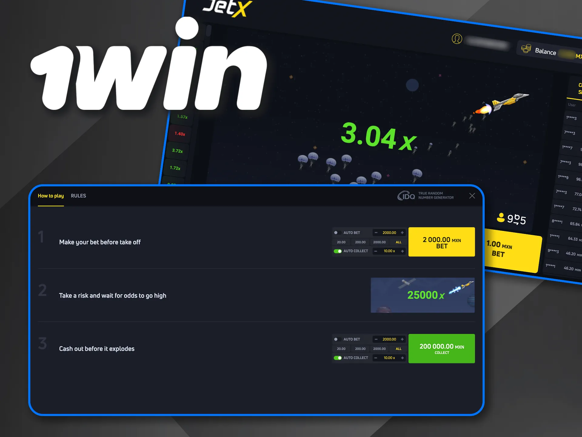 Descubre todas las características de Jet X en 1win y vive la experiencia completa.