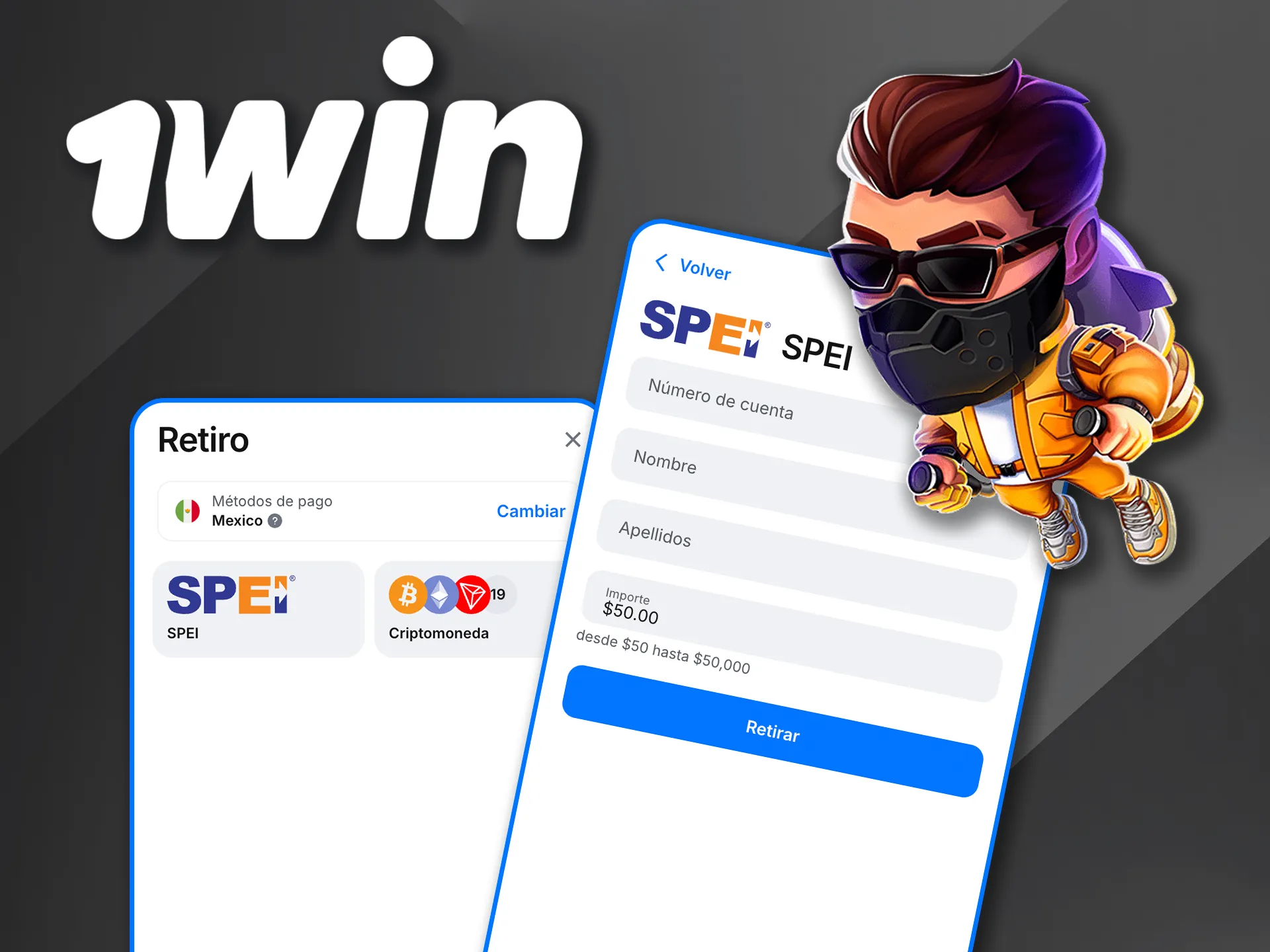 Retira tus ganancias de Lucky Jet en 1win rápida y fácilmente.