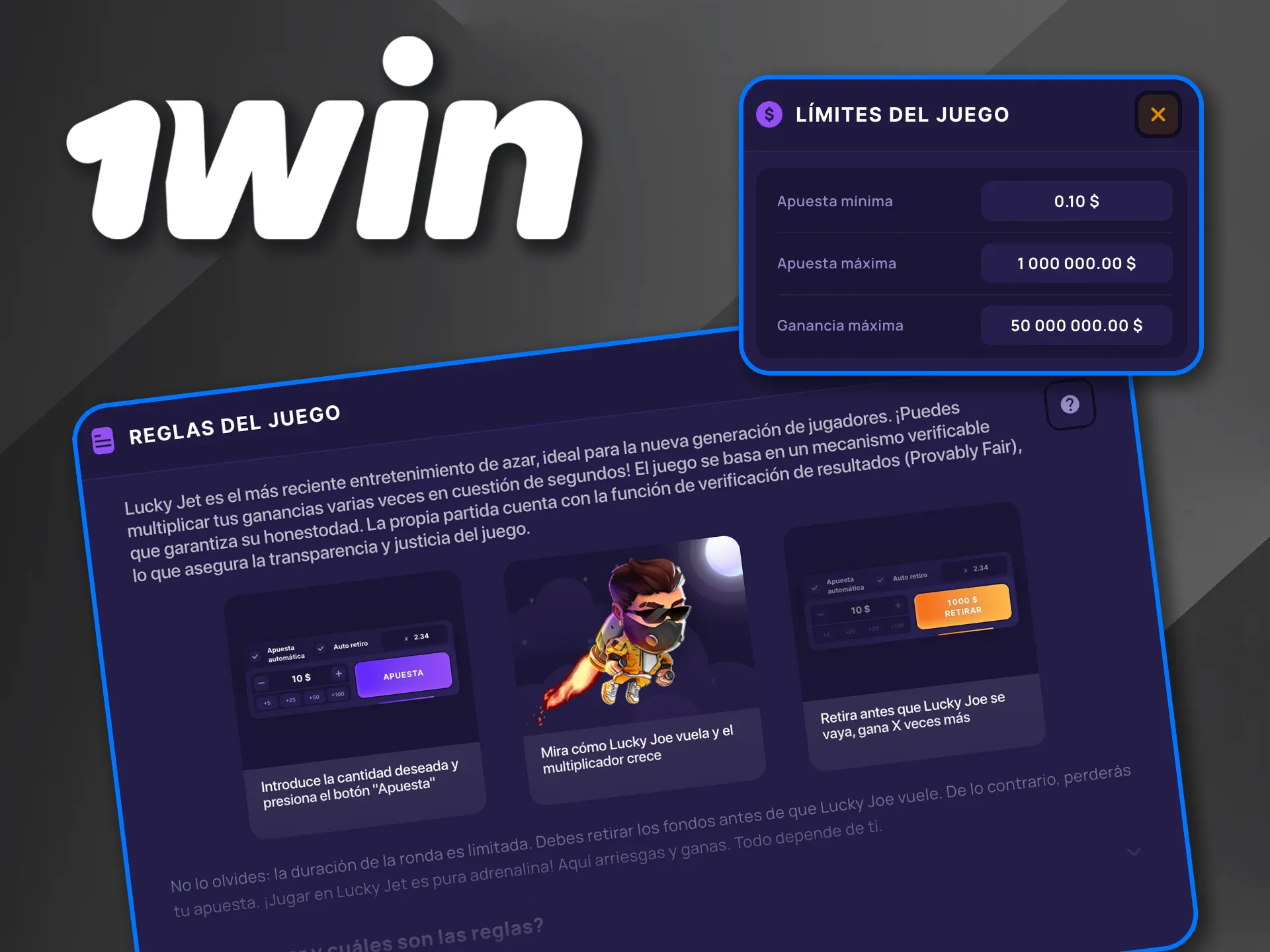 Consulta las reglas de Lucky Jet en 1win y evita errores.