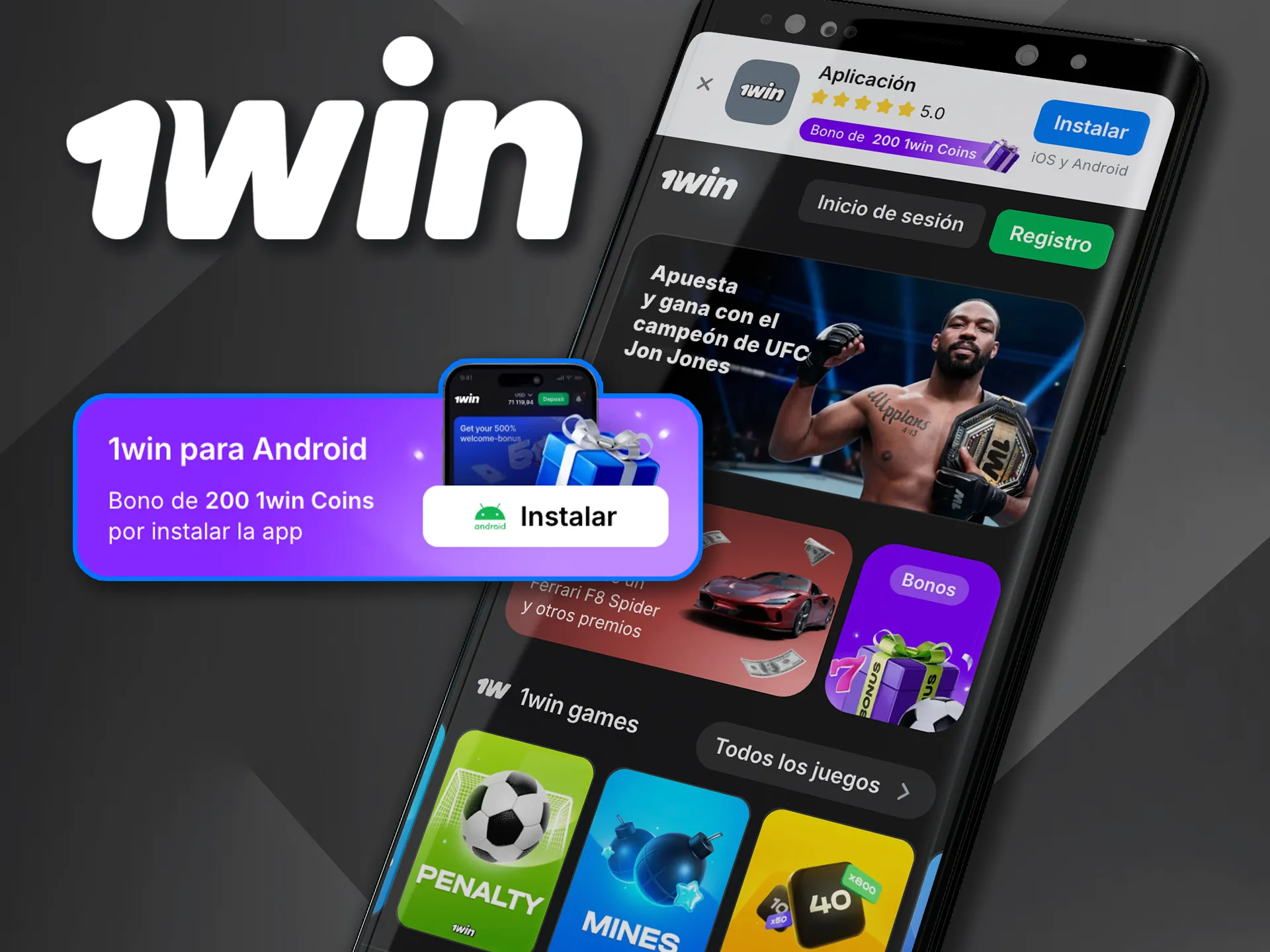 Instala Speed and Cash en Android con 1win y disfruta de la acción móvil.