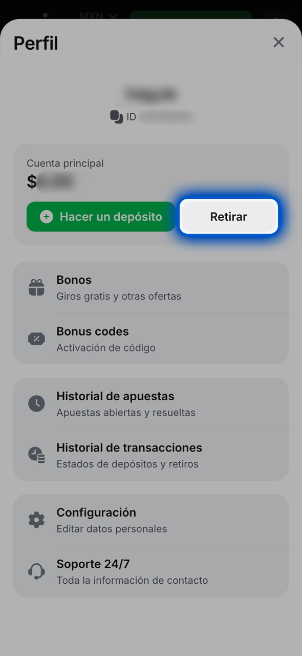 Abra el sitio web de 1win en su navegador o aplicación móvil.