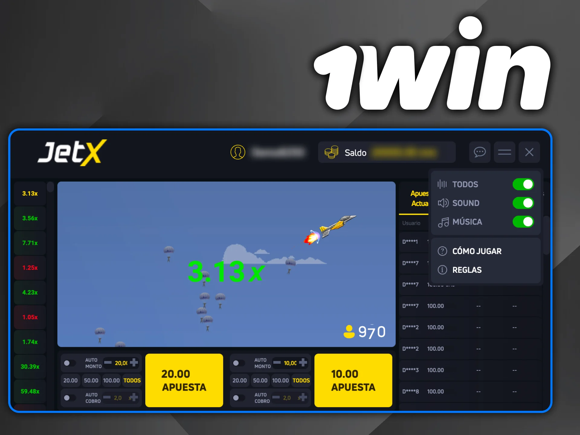 Disfruta JetX en 1win con gráficos claros y multiplicadores dinámicos.