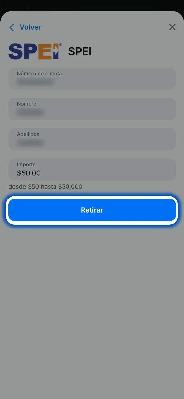 Confirma tu retiro en 1win y espera la acreditación segura.